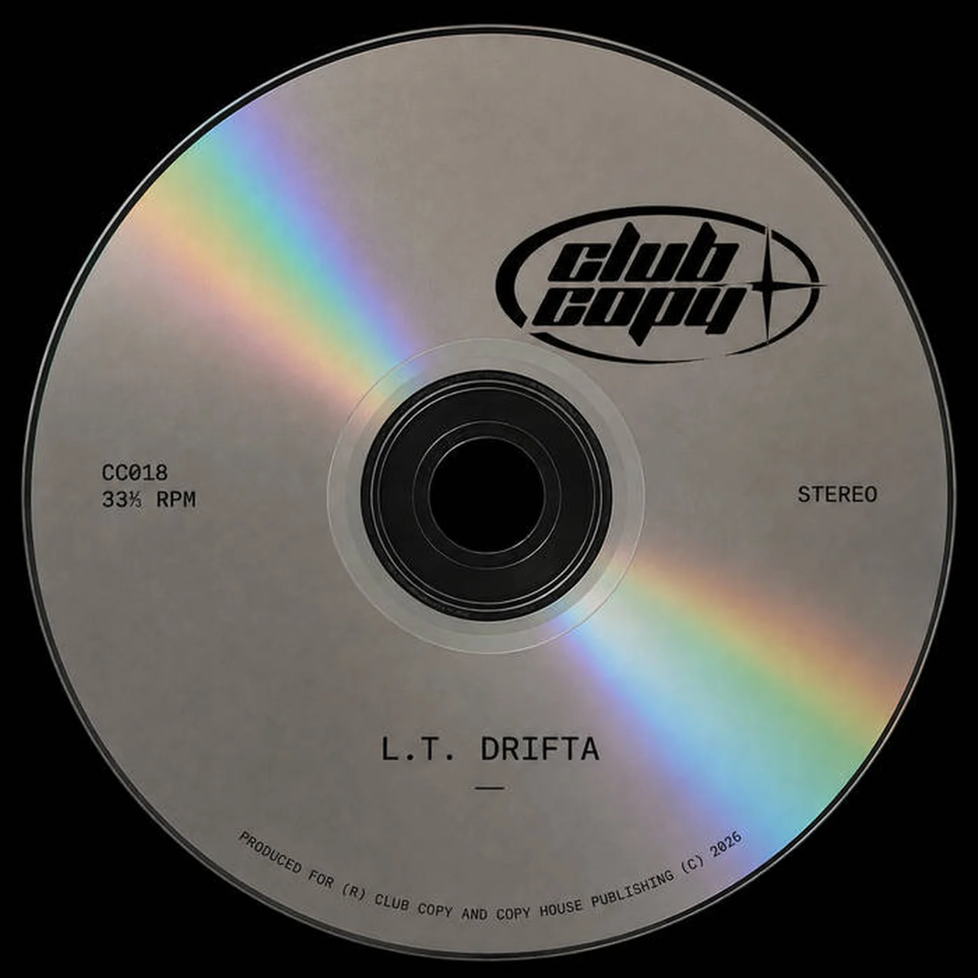 Escape From Industria — Club Copy silver disc artwork