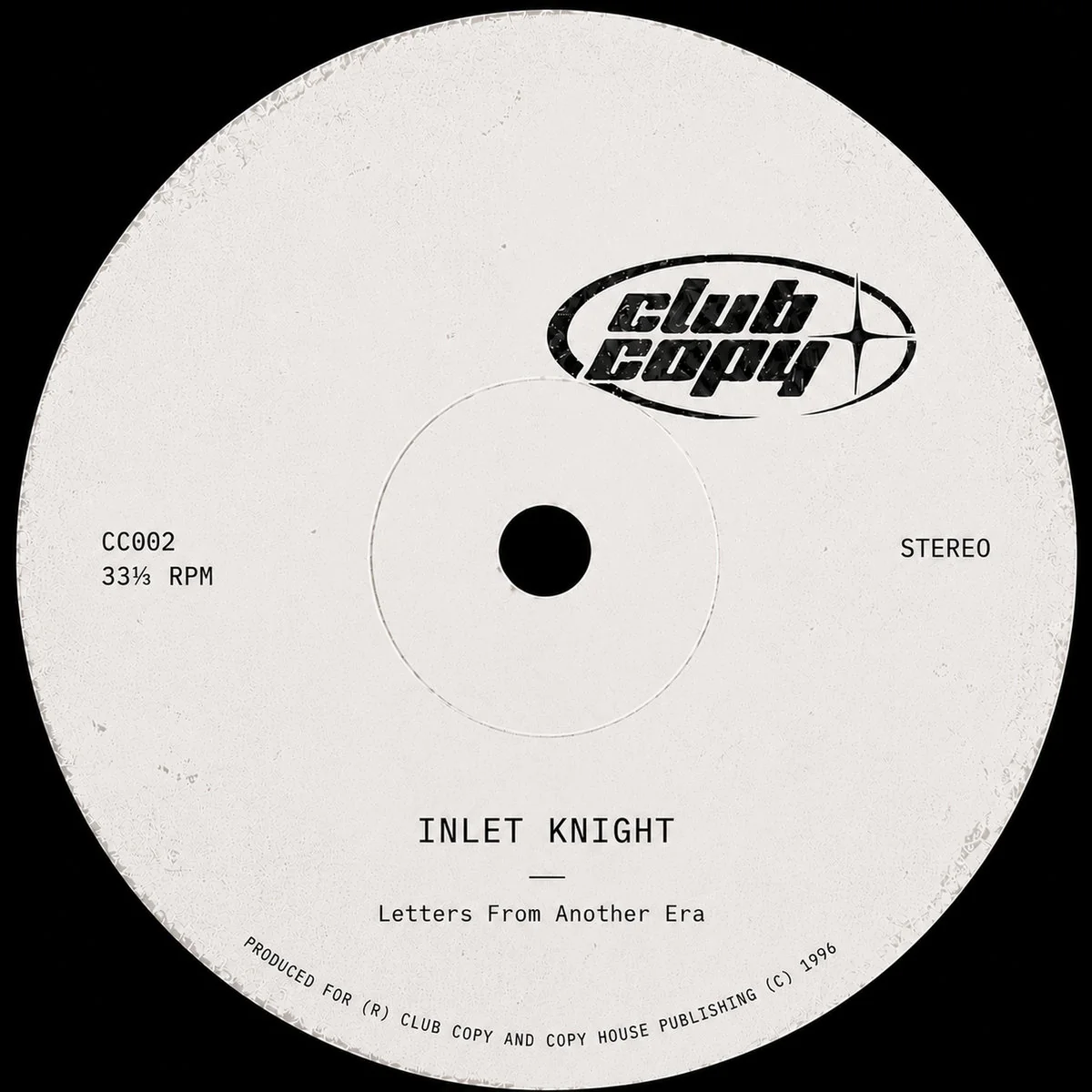 Letters From Another Era — Club Copy CC002 label artwork