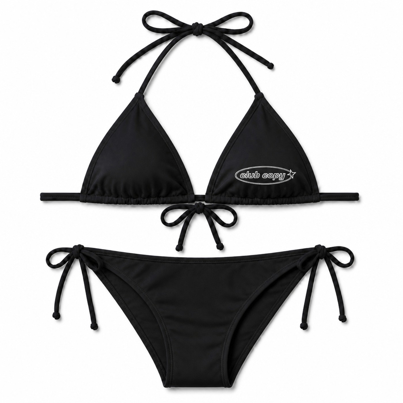 Bikini with stencil logo