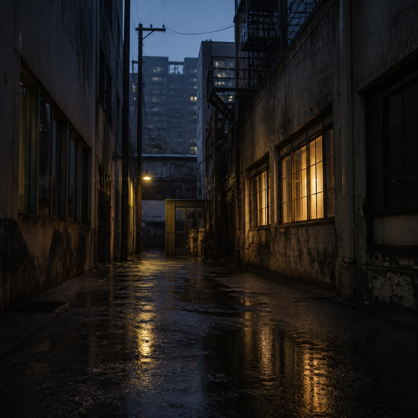 Rainy Vancouver alley at dusk — Club Copy Announces Latest Signing